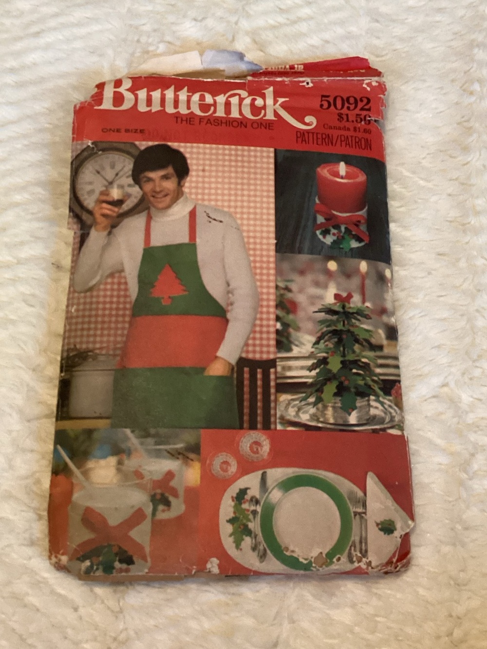 Vintage Butterick 5092 The Fashion One Christmas Holiday Robe & More Cut Sewing